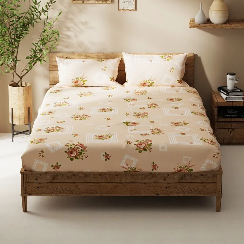 Ceynor Bedsheet (Peach) - 115 GSM media 3