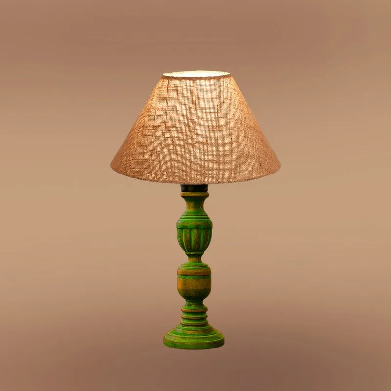 Arvello Oria Wooden Table Lamp - Beige media 6