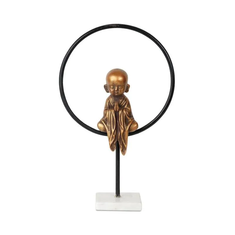 Praying Young Buddha Showpiece media 3