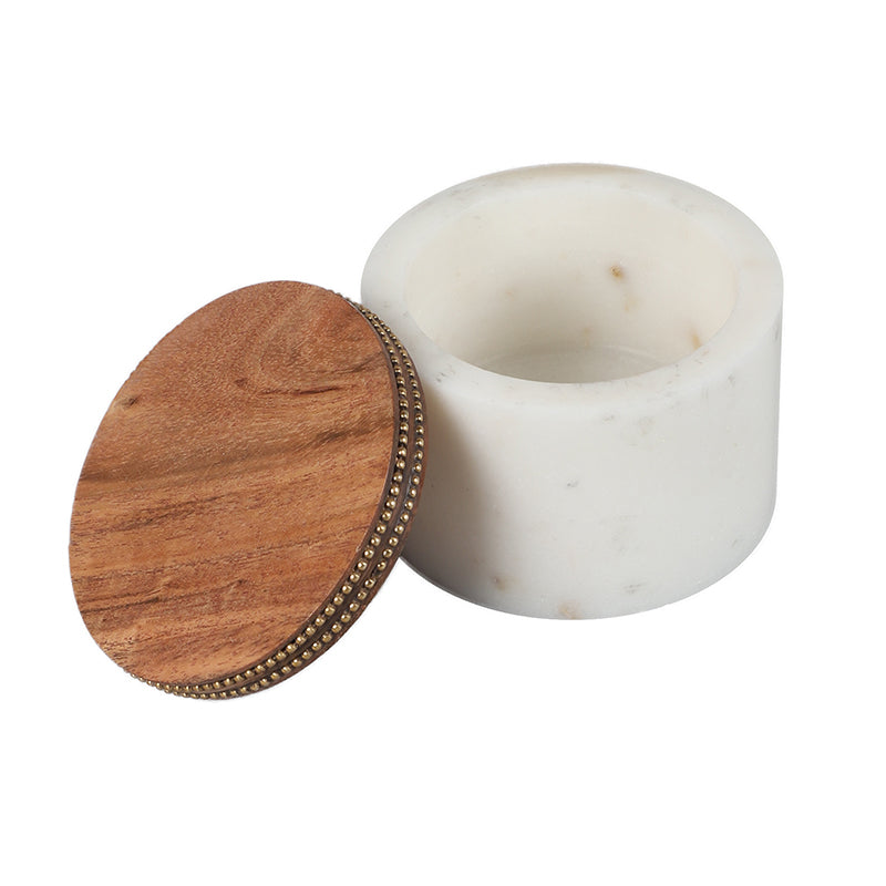 Marbliss Marble Storage Jar With Wood Lid - 100 ML media 3