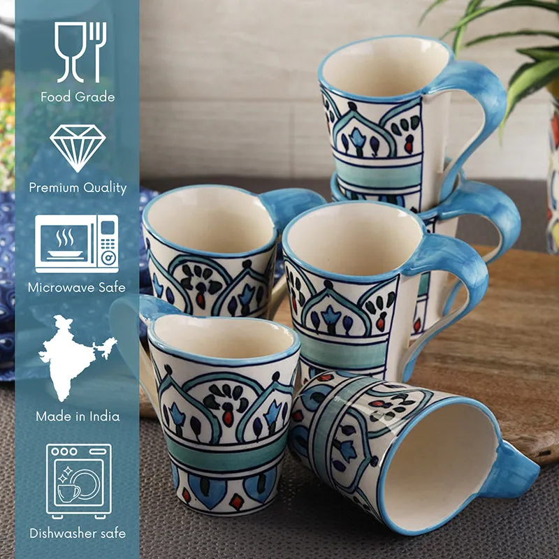 Medina Ceramic Tea Cup (150 mL Each) - Set of Six media 6