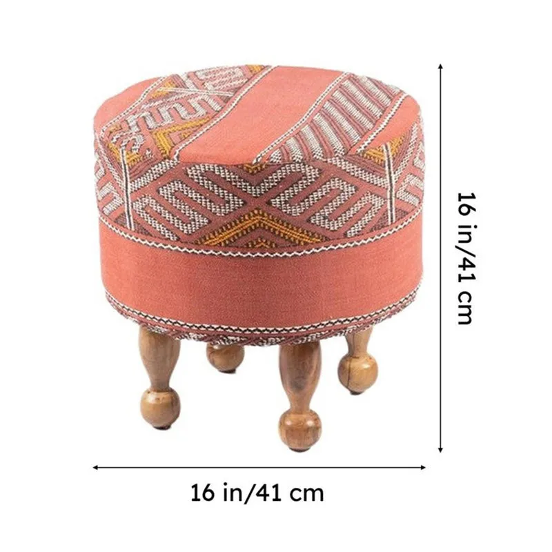 Hverix Acacia Wooden Ottomans - Set Of Two media 11