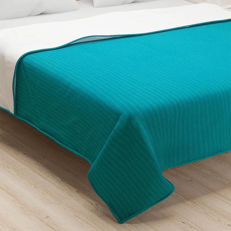 Swayam Zinni Solid Cotton Dohar (Green) - 110 GSM media 5
