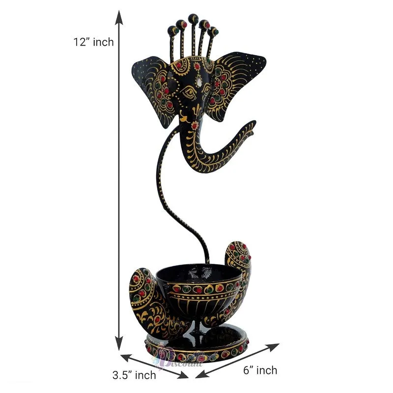 Aureum Glow Premium Candle Holder - Black,Gold media 6