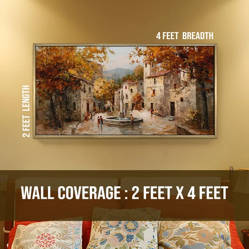 Timeworn Canvas Wall Painting With Frame media 9