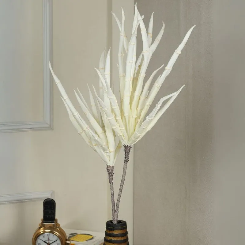 Classic Real Touch Artificial Yucca Foam Flower - Cream media 1