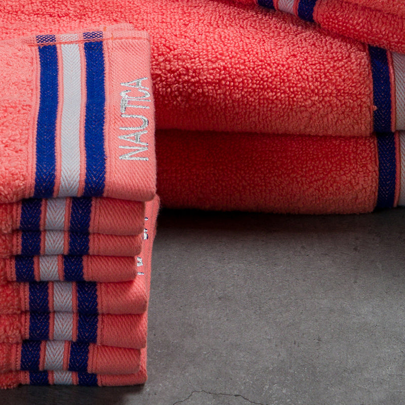 Nautica Dove Dual Cotton Towel Set (Coral) - Set Of Fourteen media 5