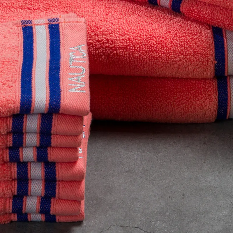 Nautica Dove Dual Cotton Towel Set (Coral) - Set Of Fourteen media 5
