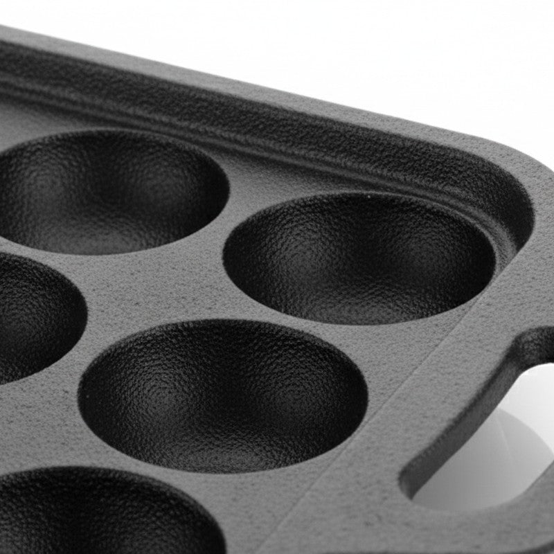 Gripappe Square Cast Iron Paniyaram Pan media 9