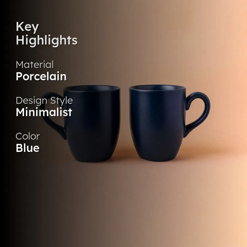Blissful Porcelain Coffee Mug (300 mL Each) - Set of Two media 2