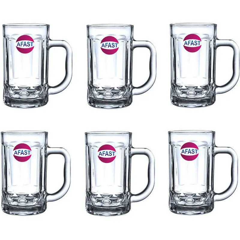 Roso Beer Mug (400 ML) - Set Of Six media 1