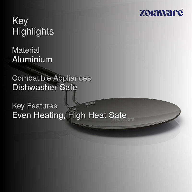 Zoraware Hard Adonized Roti Tawa - 23 CM media 2