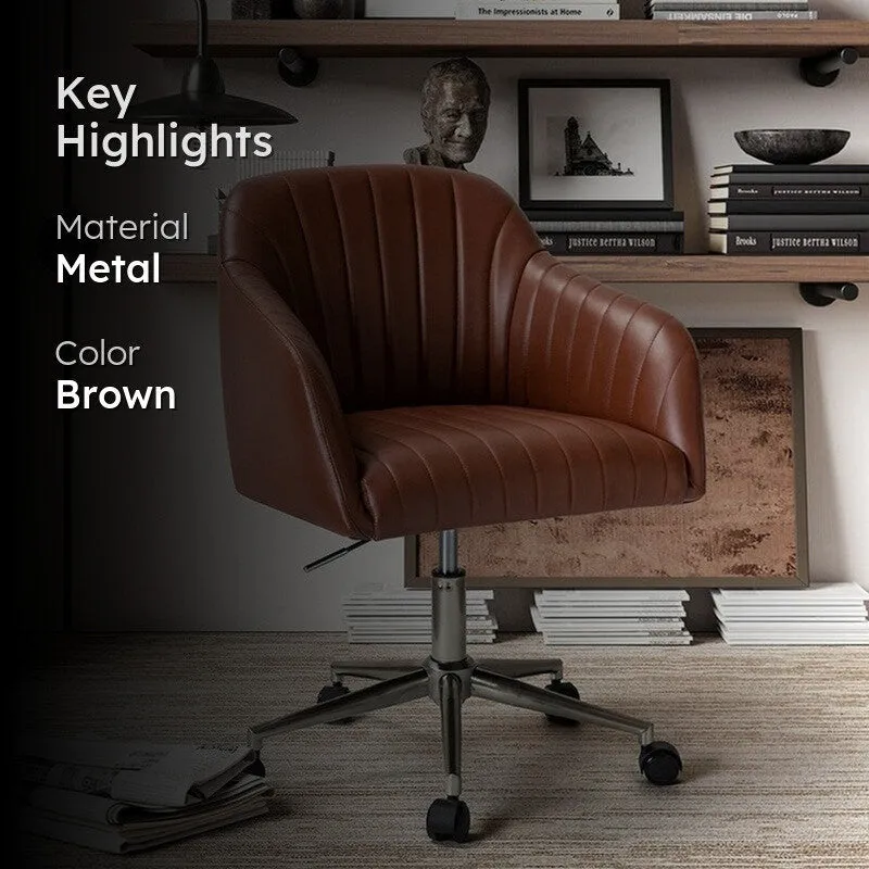 Luxsit Metal Office Chair - Brown media 2