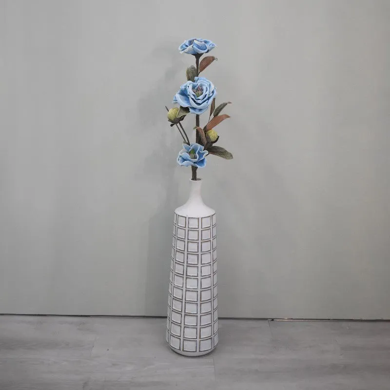 Magnolia Bloom Crafted Artificial Flower - Blue media 3