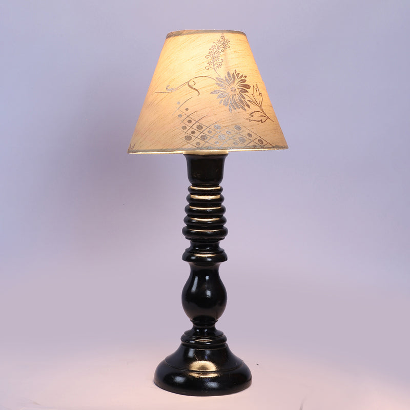 Fayra Iron Table Lamp - Black,Beige media 5