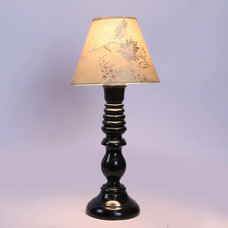 Fayra Iron Table Lamp - Black,Beige media 5