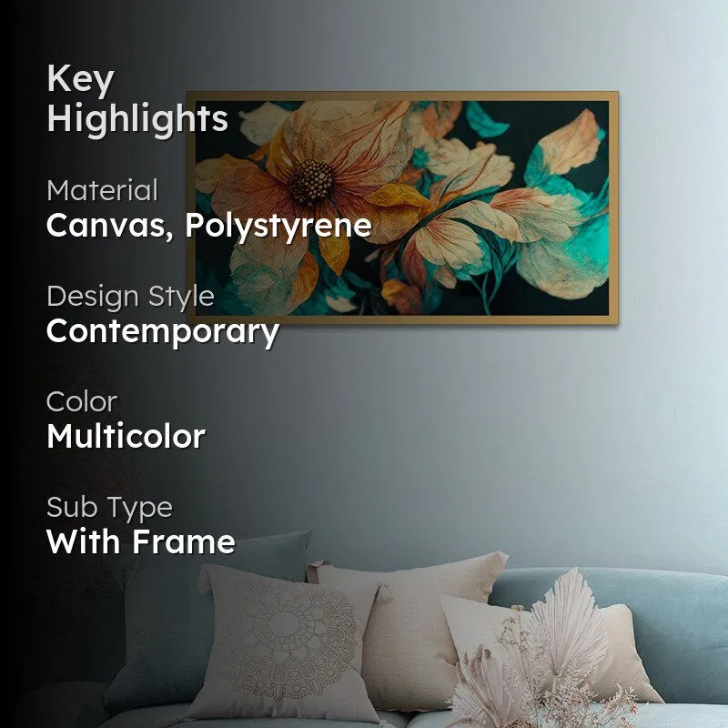 Gloria Glimmer Wall Painting With Frame media 2