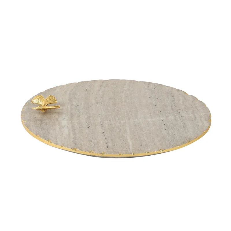 Scotia Mariposa Marble Platter - Grey media 3