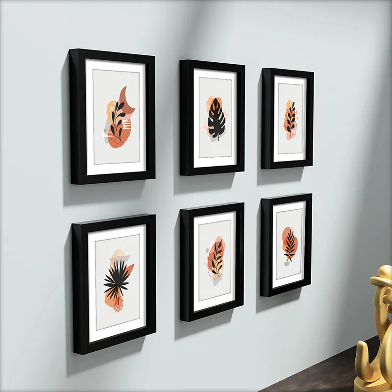 Silhouette Fronts Wall Art With Frame - Set Of Six media 7