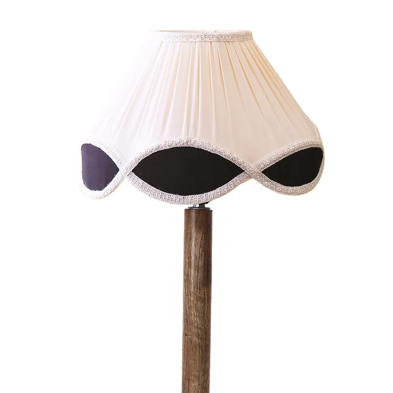 Terra Light Table Lamp With Wooden Base - White,Brown media 6