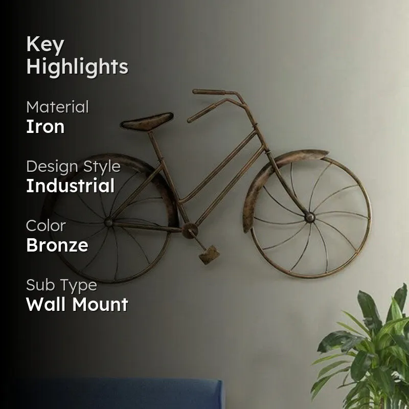 Nostalgic Bicycle Iron Wall Accent media 2