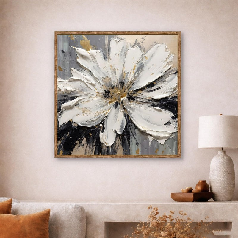 Floral Craft Canvas Wall Art With Frame media 4