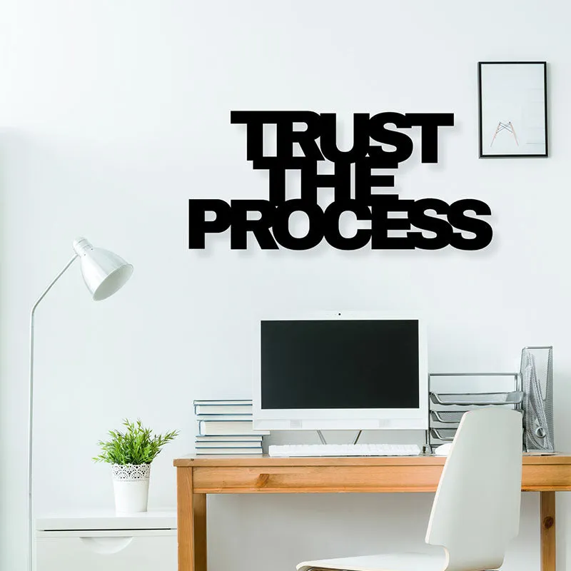 Trust The Process Iron Wall Accent media 1