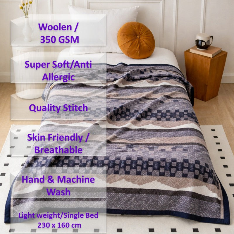 Minimal Weave Wool Blankets - 350 GSM media 9