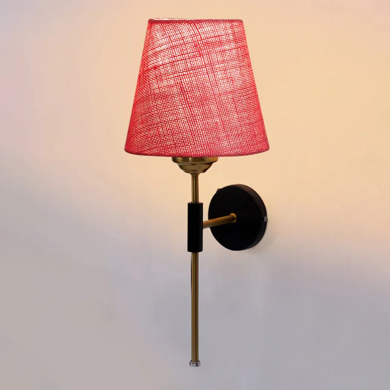 Beryll Jute Wall Lamp - Pink media 4