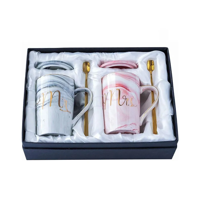Mr & Mrs Glass Coffee Mug (380 mL Each) - Set Of Two media 8