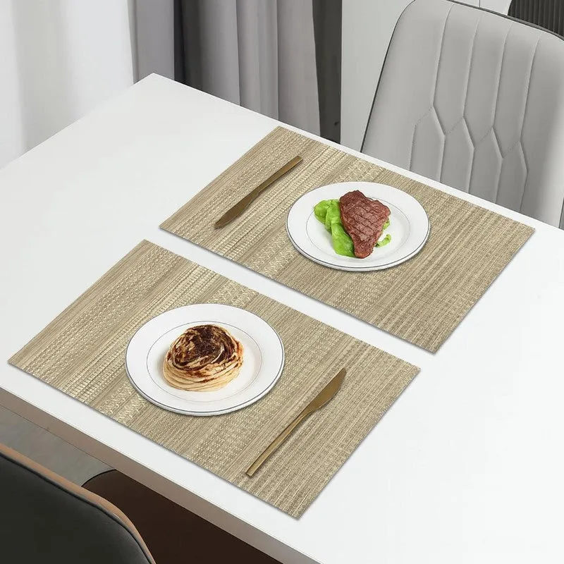Golden Rectangle PVC Table Mats - Set Of Two media 1