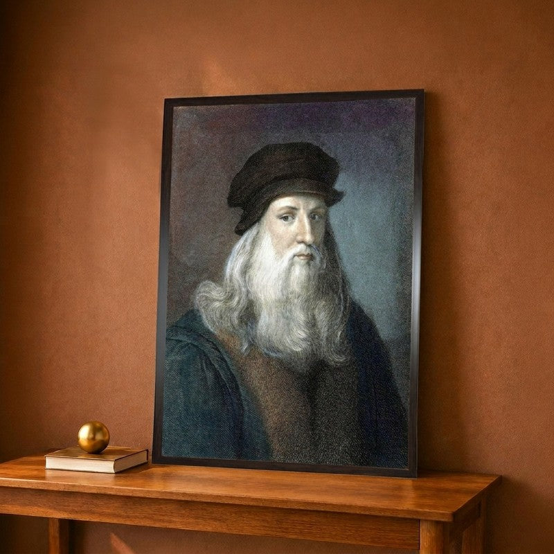 Leonardo Da Vinci Canvas Wall Painting - 12 x 16 Inches