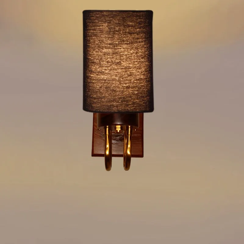 Gilded Arch Cotton Wall Lamp - Black media 5