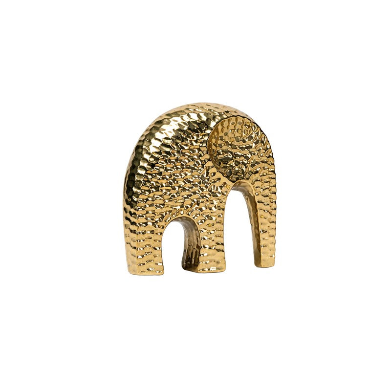 Goldora Elephant Ceramic Showpiece media 4