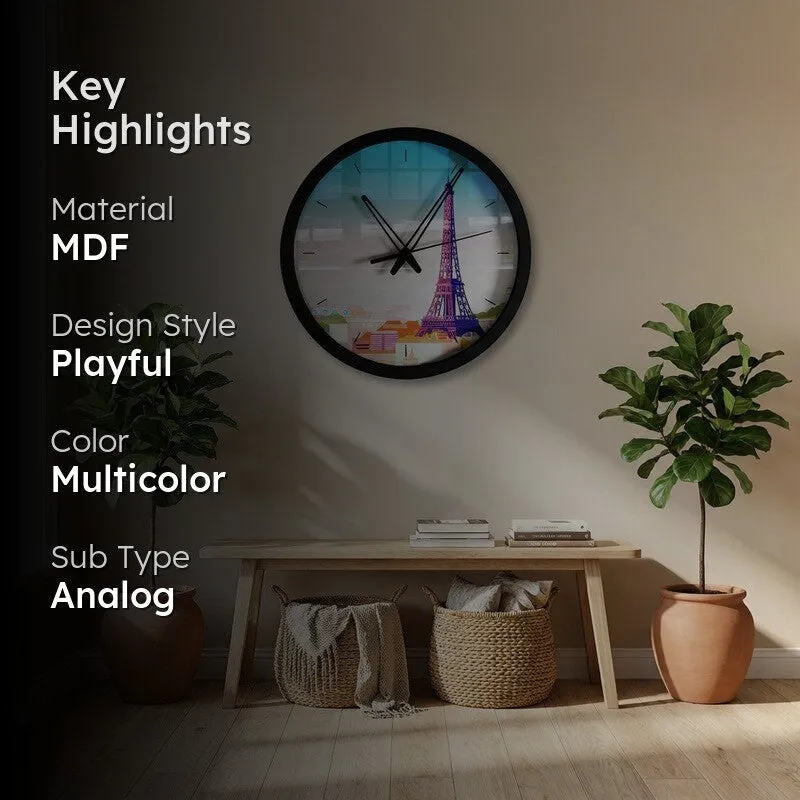 Eiffara MDF Wall Clock media 2