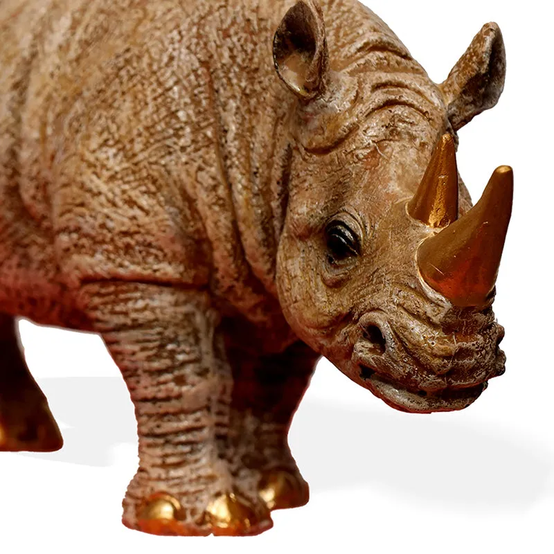 Rhino King Polyresin Showpiece media 3
