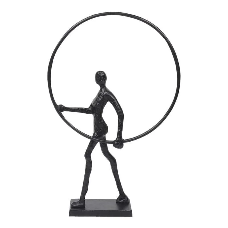 Hoop Struck Aluminium Showpiece - Black media 5