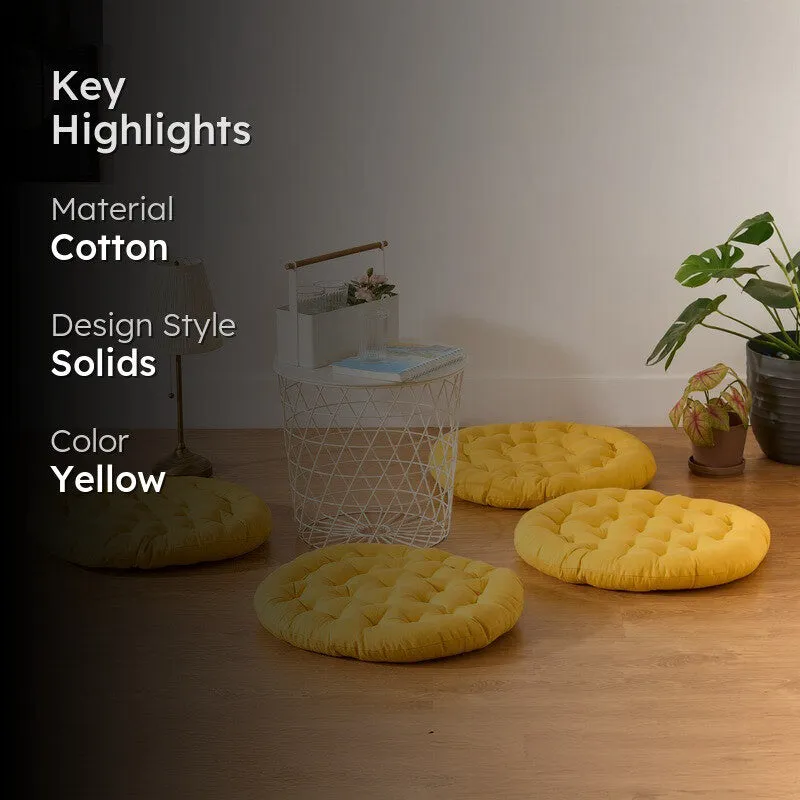 Gloria Floor Cushion (Mustard Yellow) - Set Of Four media 2