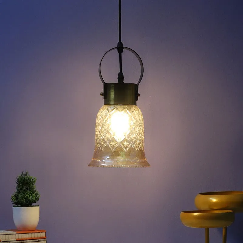 Eloria Pendant Glass Ceiling Lamp media 4