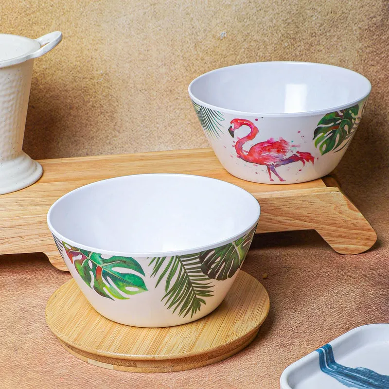 Tropical Glee Melamine Snack Bowl (750 mL) - Set Of Two media 3