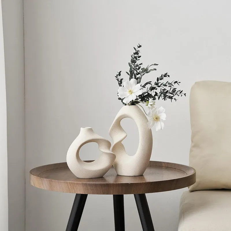 Twistra Ceramic Vase - Set Of Two media 3