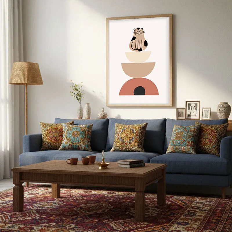 Whiskers Archival Canvas Wall Art - Natural Brown Frame media 3