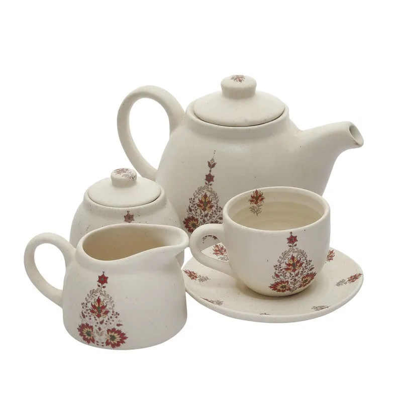 Mudleaf Stoneware Tea Pot Set - Fifteen Piece Set media 5