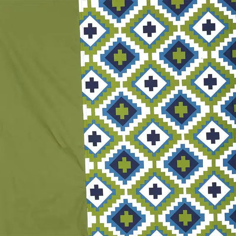 Swayam Rangoli Green Pure Cotton Diwan Set media 6