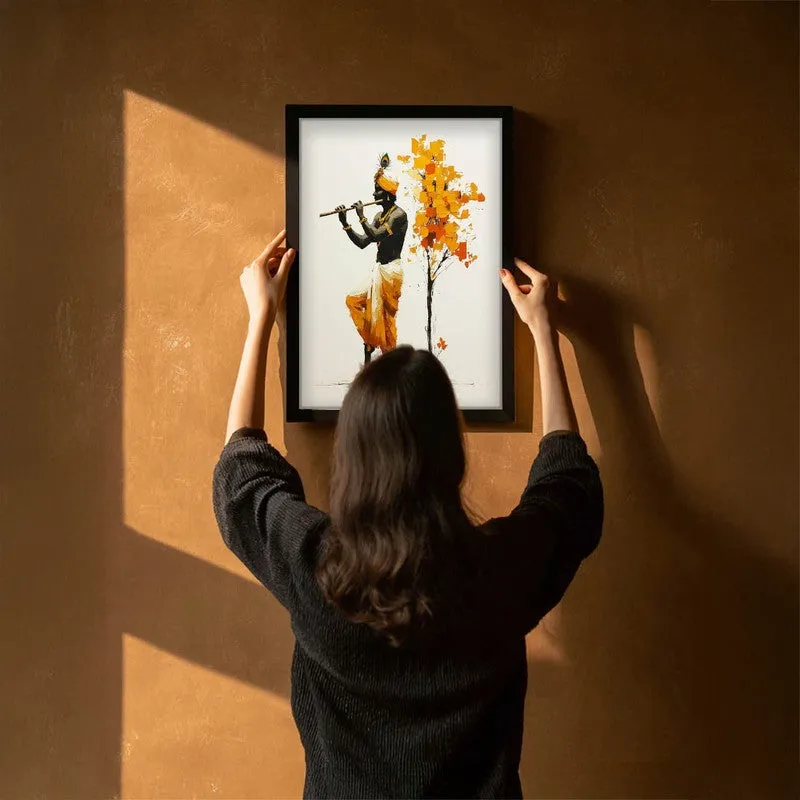 Murli Murari Lord Krihsna Enchanting Archival Paper Wall Art media 6