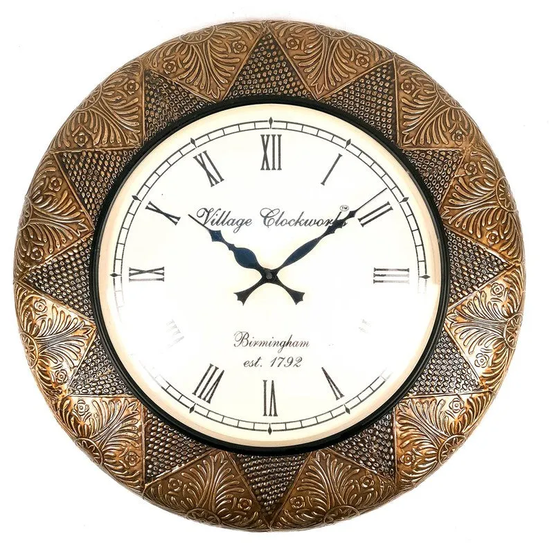 Unique Harmony Circle Wooden Wall Clock media 3