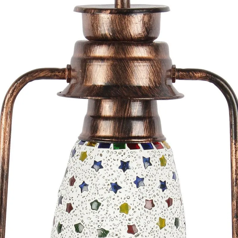 Divyara Mosaic Lantern Iron Wall Lamp - Copper media 6