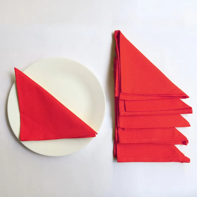 Swayam Essentially Maroon Table Napkin - Set Of Six media 6