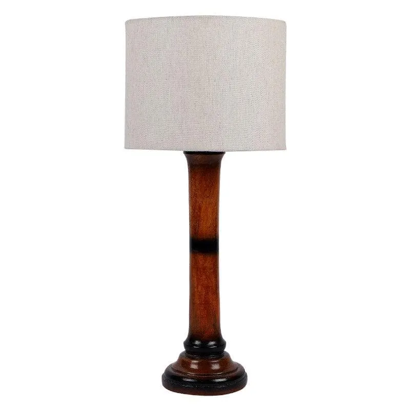 Sorar Nao Fabric Table Lamp - White,Brown media 4