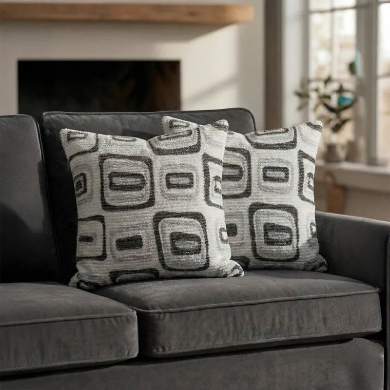 Squarecraft Cushion Cover (Grey) - Set Of Two media 1